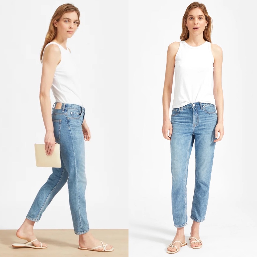 NWT Everlane The Super-Soft Summer Relaxed Slouchy Jean 25 Organic Cotton Loose